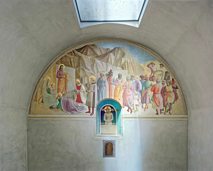 Fra Angelico's and Gozzoli's Adoration of the Magi -- in Cosimo's cell