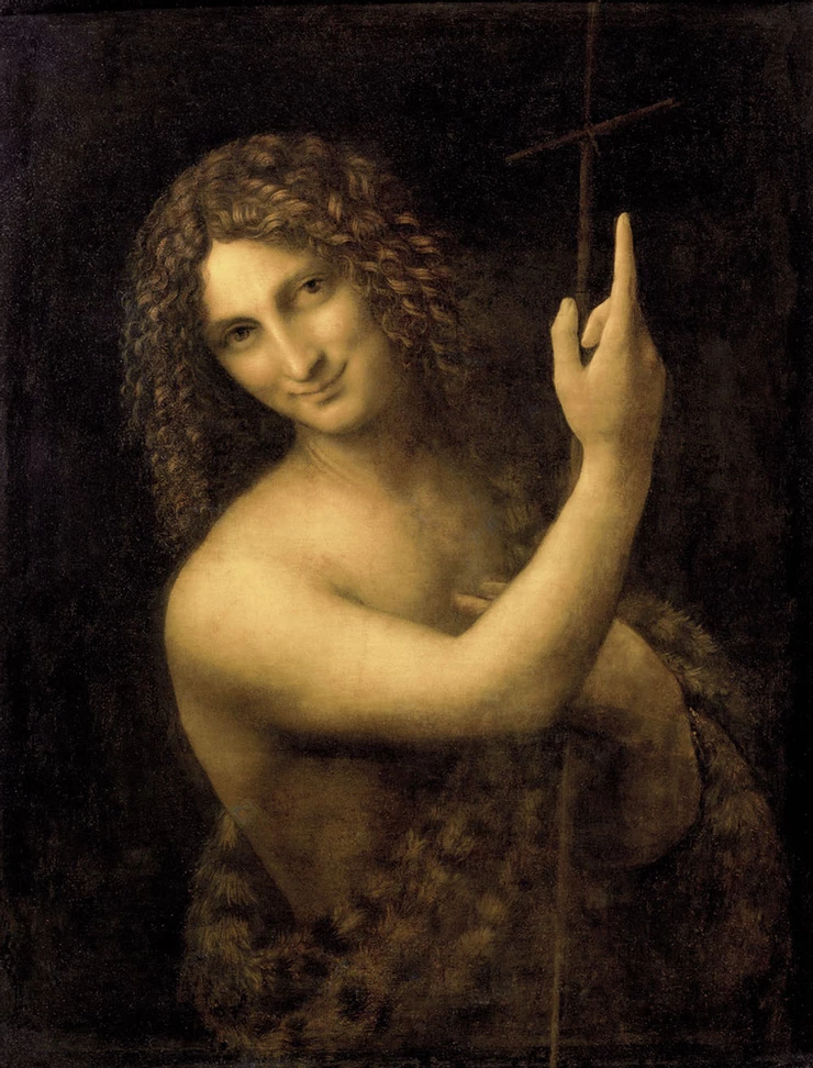Leonardo da Vinci, St. John the Baptist, 1513-16
