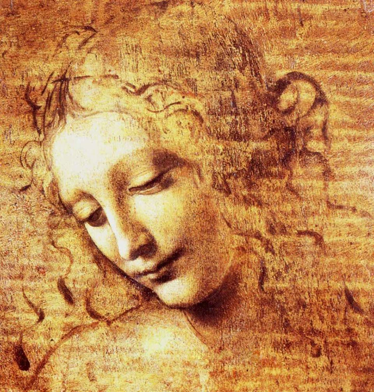 Leonardo da Vinci, Head of a Woman aka La Scapigliata, circa 1500
