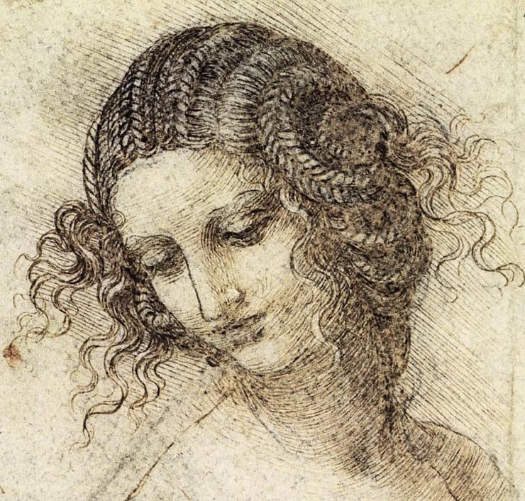 Leonardo da Vinci, Study for the head of Leda, c.1506