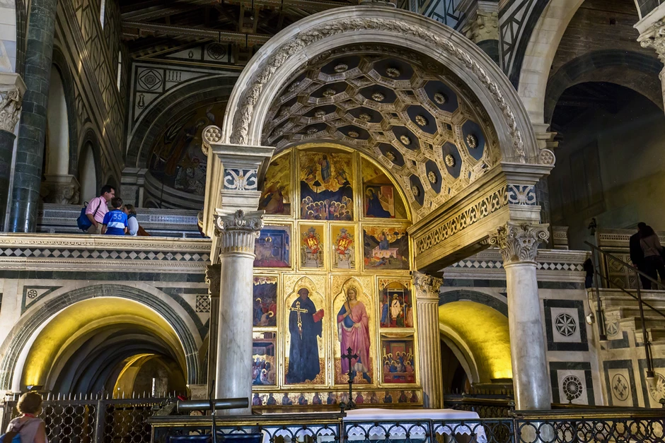the Michelozzo-designed Chapel of the Crucifix inside San Miniato al Monte