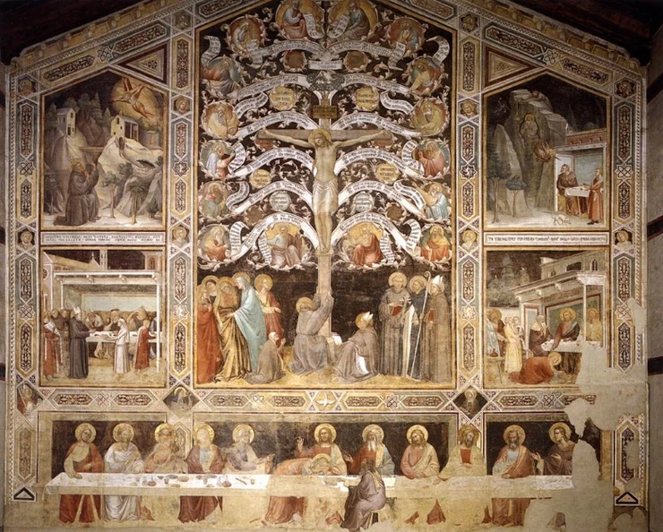 Taddeo Gaddi, The Last Supper and the Tree of Life, 1360s