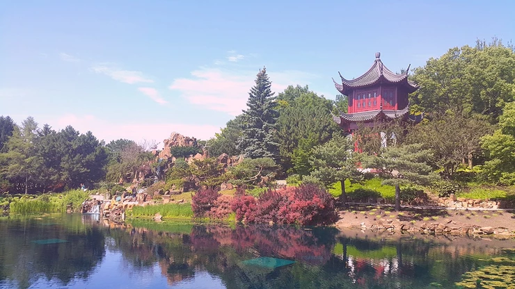 the Chinese Garden at the Montreal Botanical Gardens