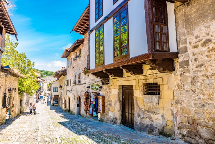 the pretty town of Santillana del Mar in Cantabria Spain