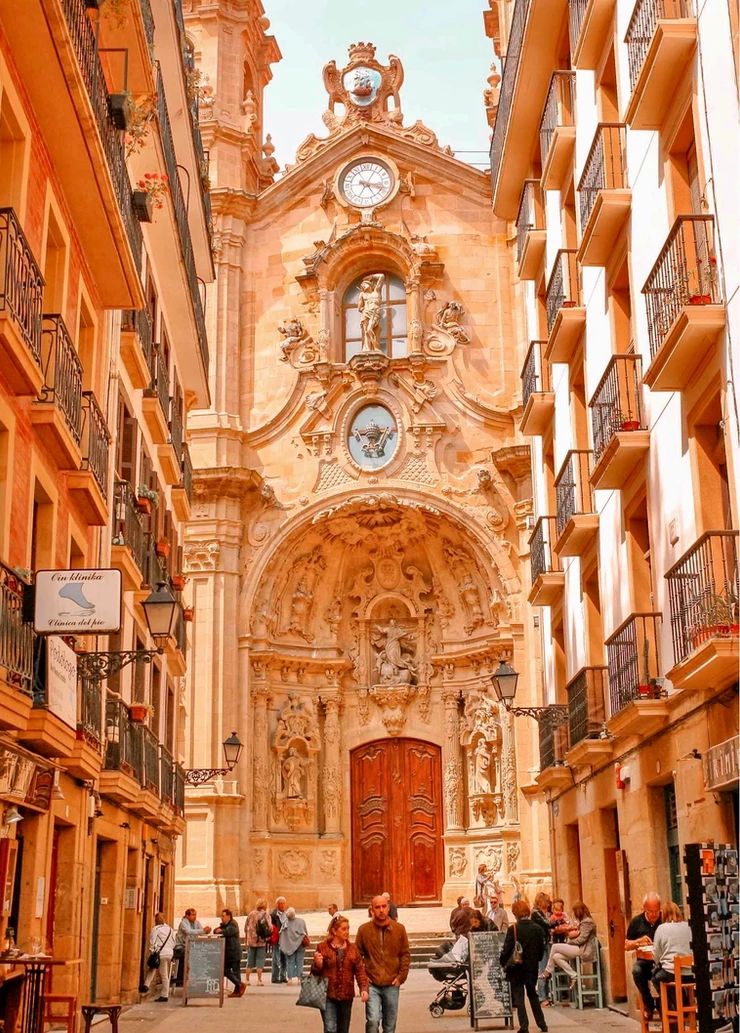The Basilica of Saint Mary of the Chorus in San Sebastian. The Basque Country is a great place to spend one week in Spain.