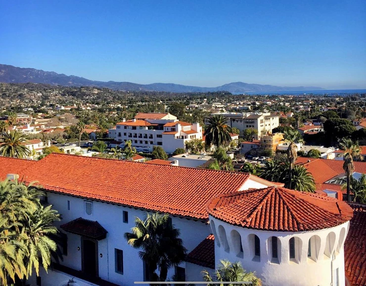 view of Santa Barbara from the Courthouse
