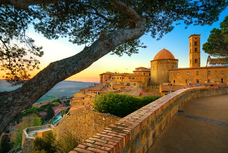 the ancient Etruscan town of Volterra in Tuscany