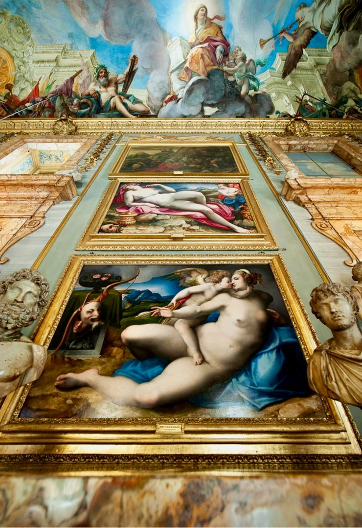 Bronzino paintings in the Hall of the Battle Column