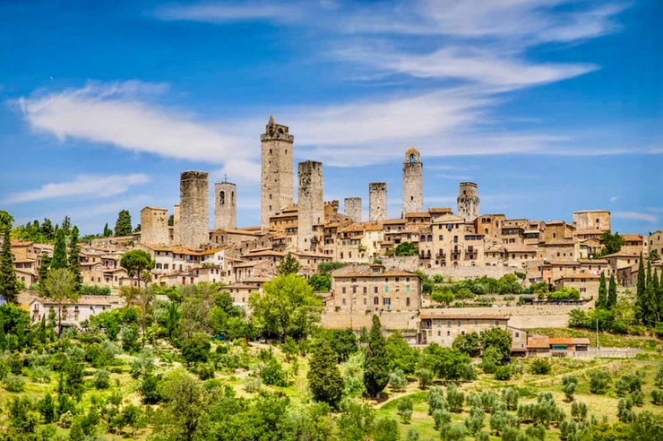 spiky towers in San Gimignano