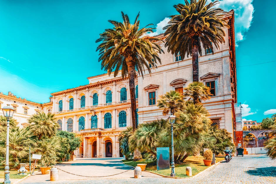 the Palazzo Barberini, a 17th century palace with several masterpieces