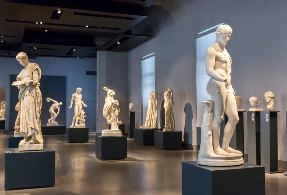 gallery in the Palazzo Massimo alle Terme in Rome Italy
