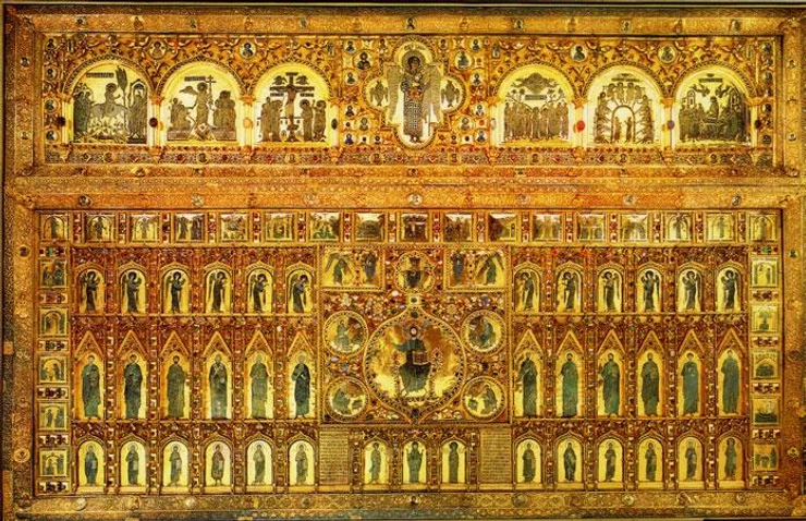 famed golden altar panel, the Pala d'Oro