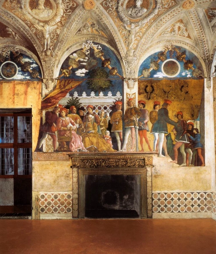 Mantegna's fresco in the Camera degli Sposi in the Ducal Palace
