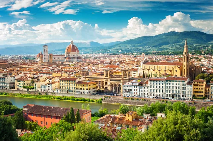 cityscape of Florence, with the iconic Duomo