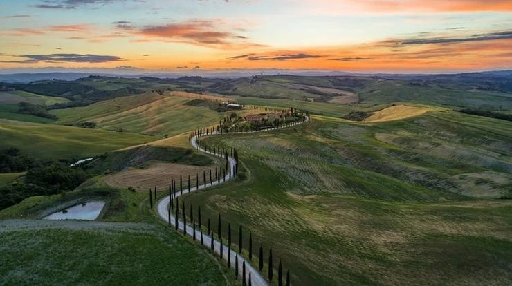 Val d'Orcia region of Tuscany