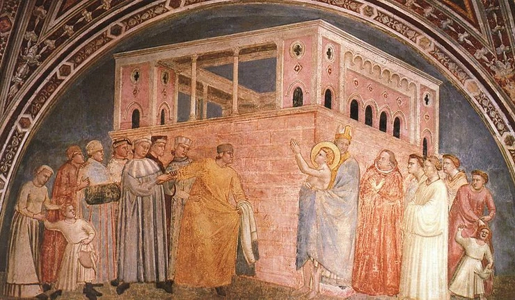 Giotto, Abjuration of the Father -- Bardi Chapel