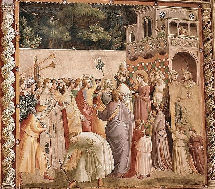 Taddeo Gaddi, Marriage of the Virgin -- in the Baroncelli Chapel
