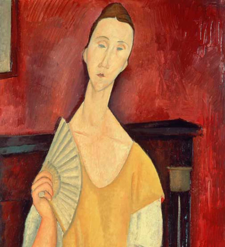 Amadeo Modigliani, Woman with a Fan, 1919, stolen by the Spiderman thief
