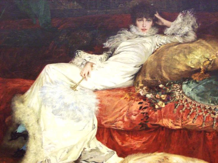 one of my favorites -- Portrait of Sarah Bernhardt, 1876, Georges-Jules-Victor Clairin