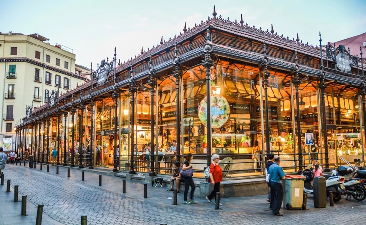 the Mercado de San Miguel, Madrid's gourmet food court
