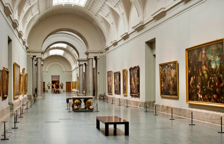 main gallery in the Prado Museum