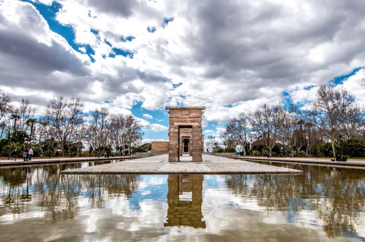 Temple of Debod in Madrid, dating from the 2nd century B.C.