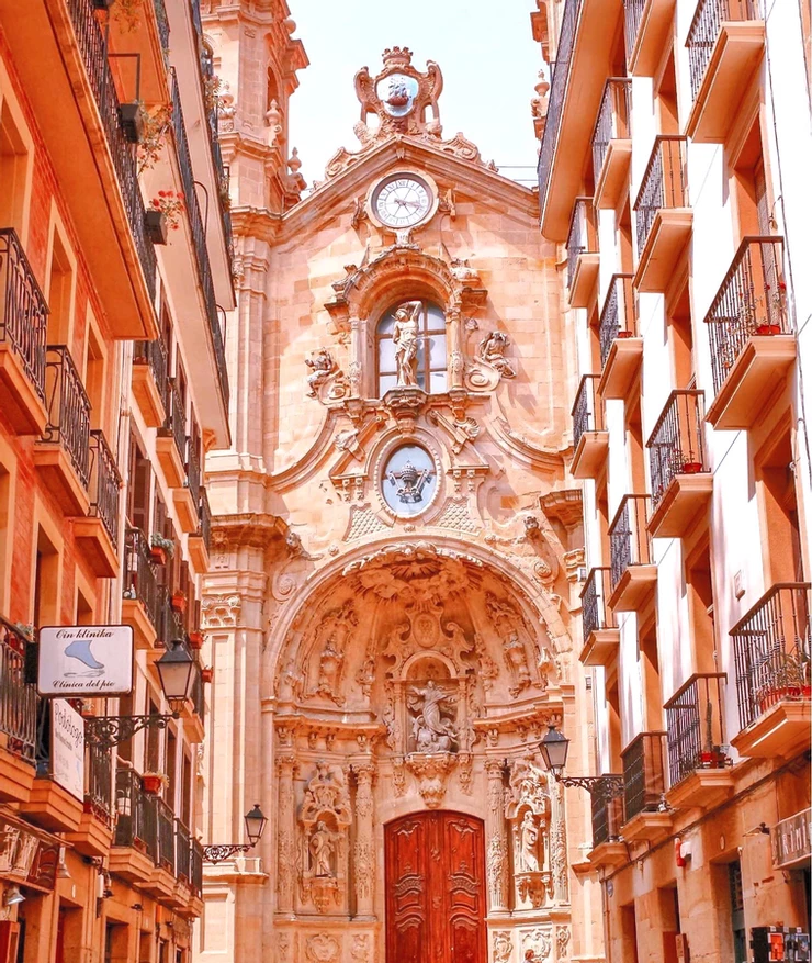 the Basilica of Saint Mary of the Chorus in San Sebastian