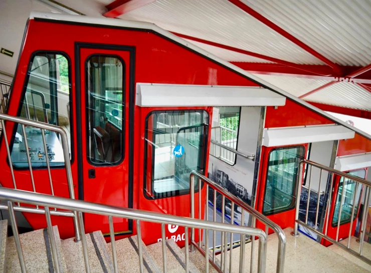 the red funicular to take you to Mount Artxanda