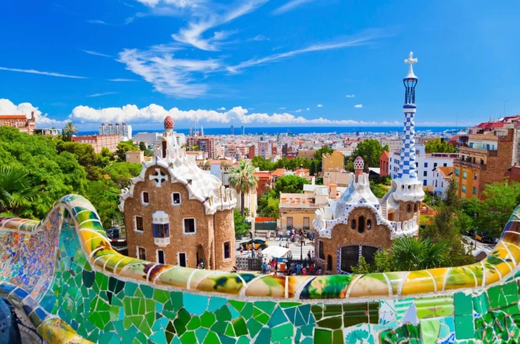 Gaudi's Park Güell in Barcelona