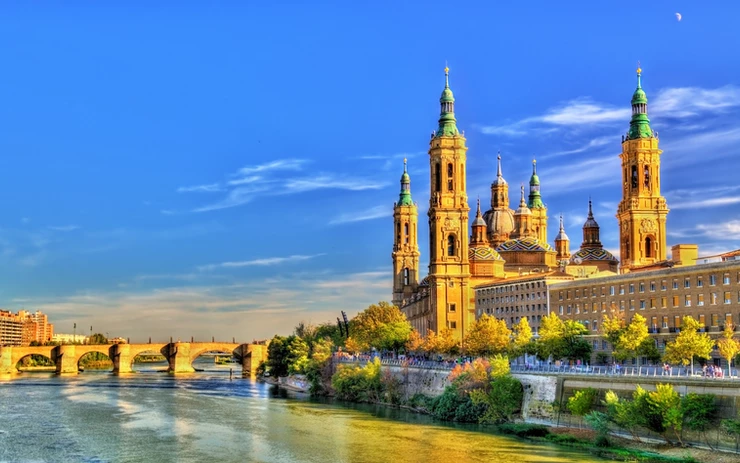 Basilica of Our Lady of the Pillar in Zaragoza Spain