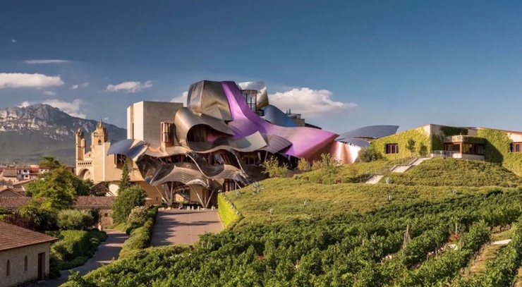 the Gehry-designed Hotel Marques de Riscal