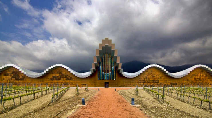 Bodegas Ysios, designed by Santiago Calatrava  