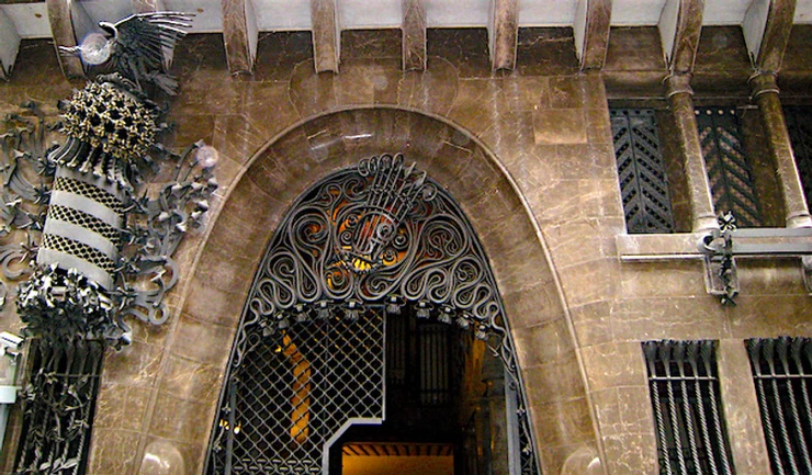 entrance to Palau Guell in the Gothic Quarter
