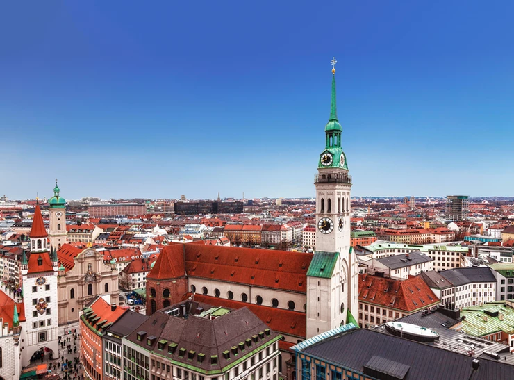 St. Peters Church, with the best view in Munich from its tower