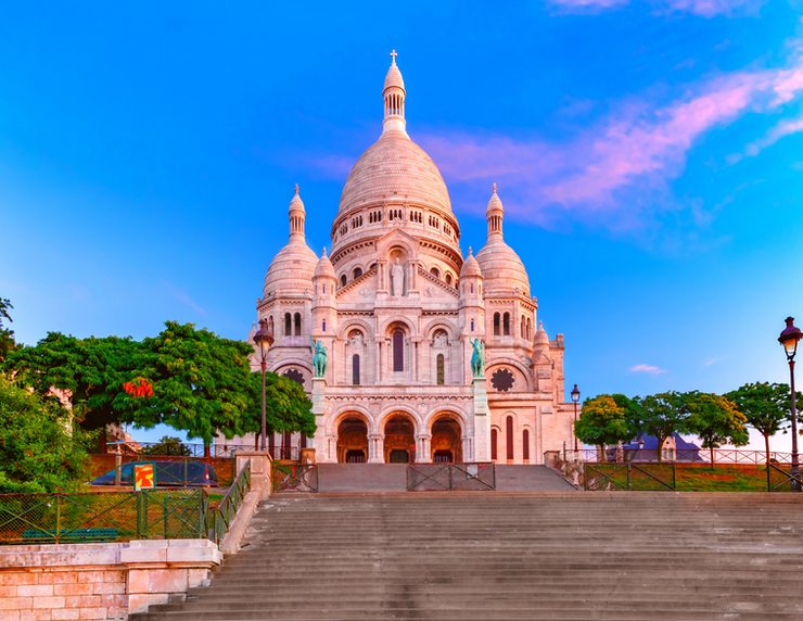 the Sacre Coeur, a landmark in Montmartre