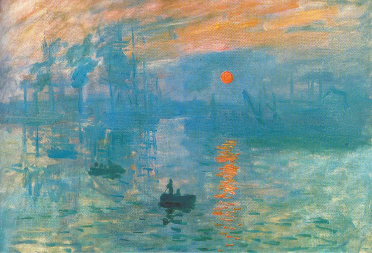 Monet, Impression: Sunrise, 1872 -- in the Musee Marmotttan Monet