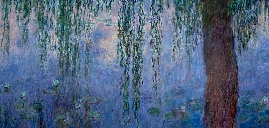 Claude Monet, Detail of The Water Lilies: Morning With Wllows