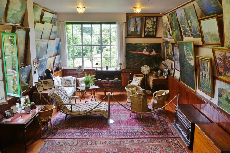 Monet's living room studio in Giverny