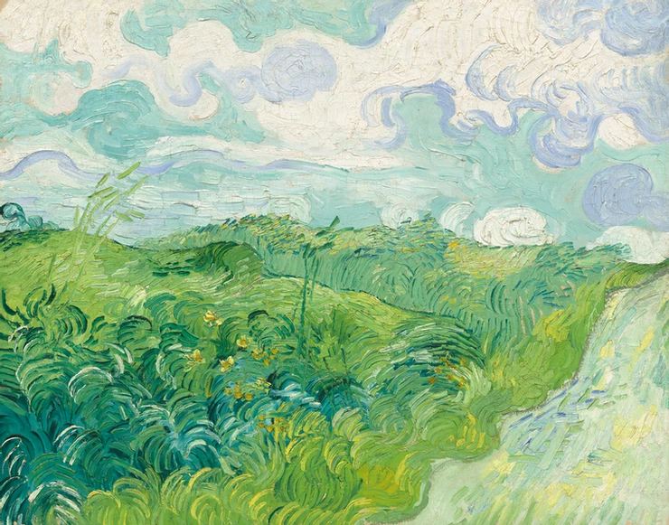 Vincent Van Gogh, Green Wheatfields, Auvers, 1890 -- in the National Gallery of Art in DC