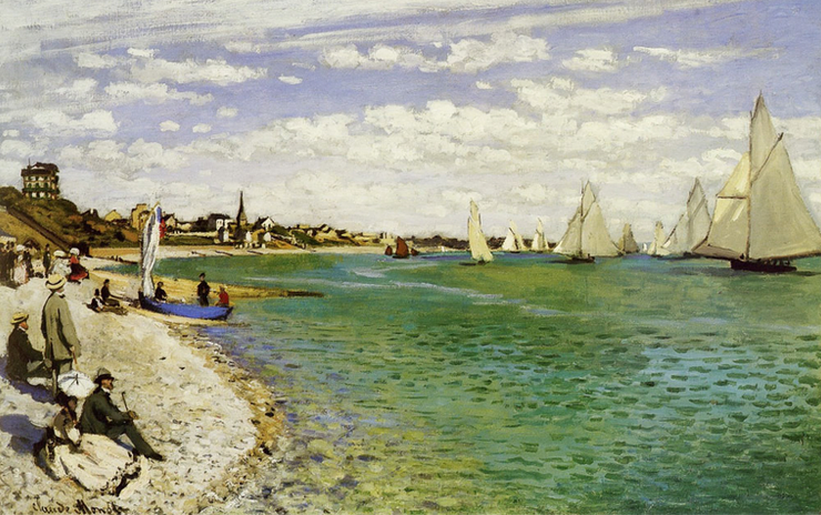 Monet, Regatta at Sainte-Adresse, 1867