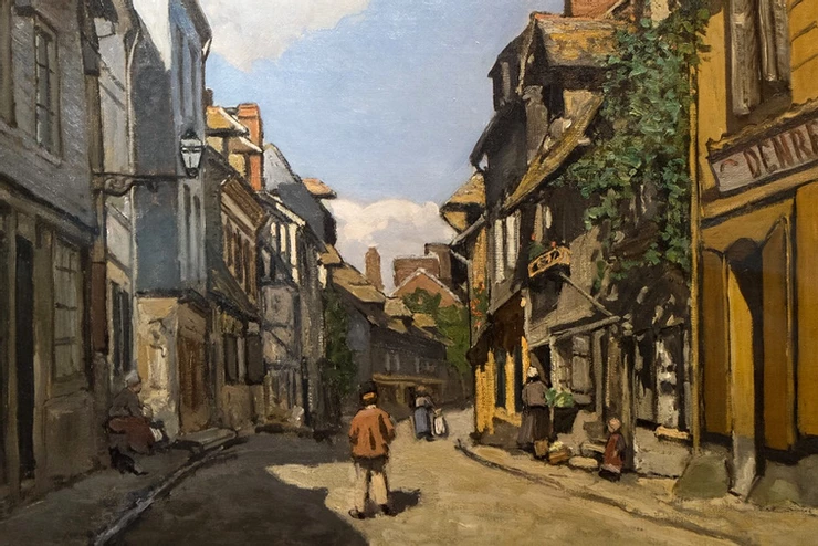 Monet, Rue de la Bavole, 1864 -- a very early Monet painting