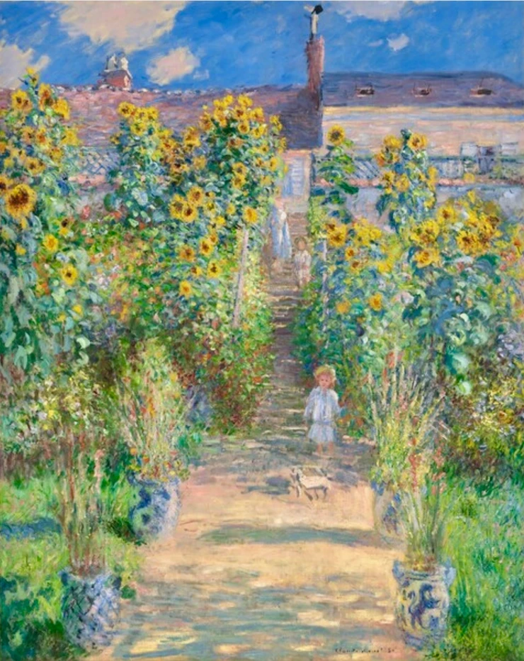 Monet, The Artist's Garden at Vetheuil, 1881
