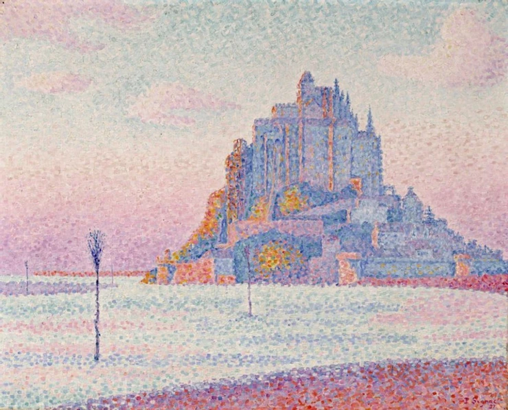 Signac, Mont Saint-Michel, Setting Sun, 1987