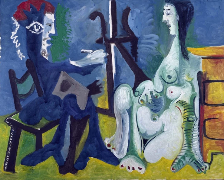 Pablo Picasso, The Painter and The Model,1963.