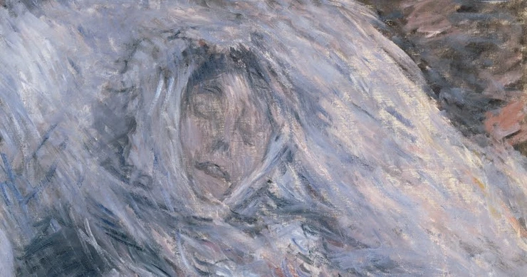 Monet, Camille Monet on Her Deathbed, 1879 -- in the Musee d'Orsay