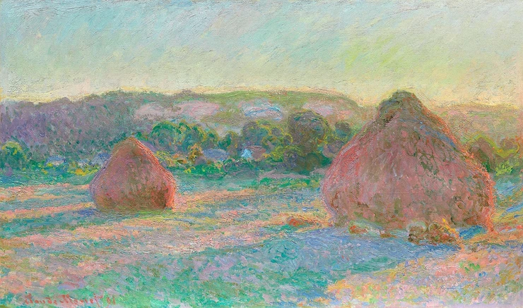 Monet, Stacks of Wheat, End of Summer, 1890–1891