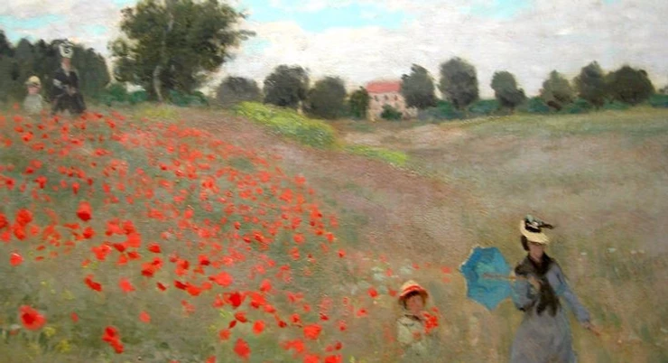 Monet, Poppy Field (Argenteuil), 1873
