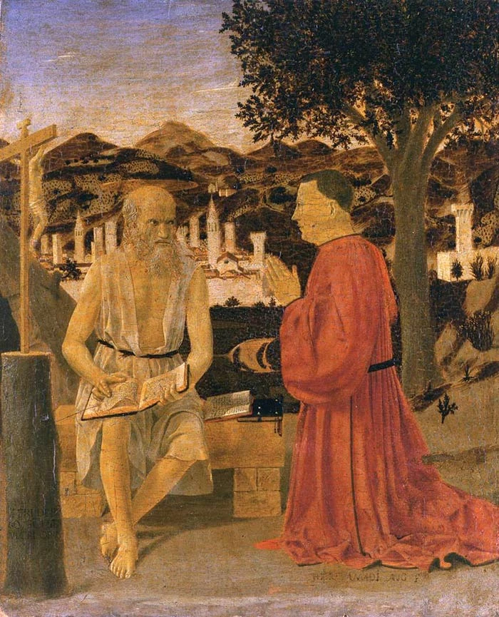Piero della Francesca, St. Jerome and a Donor, 1451, a must see painting in Venice