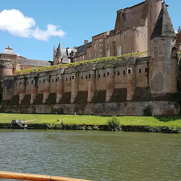 the Berbie Palace in Albi France, a fortress which now houses the Toulouse-Lautrec Museum
