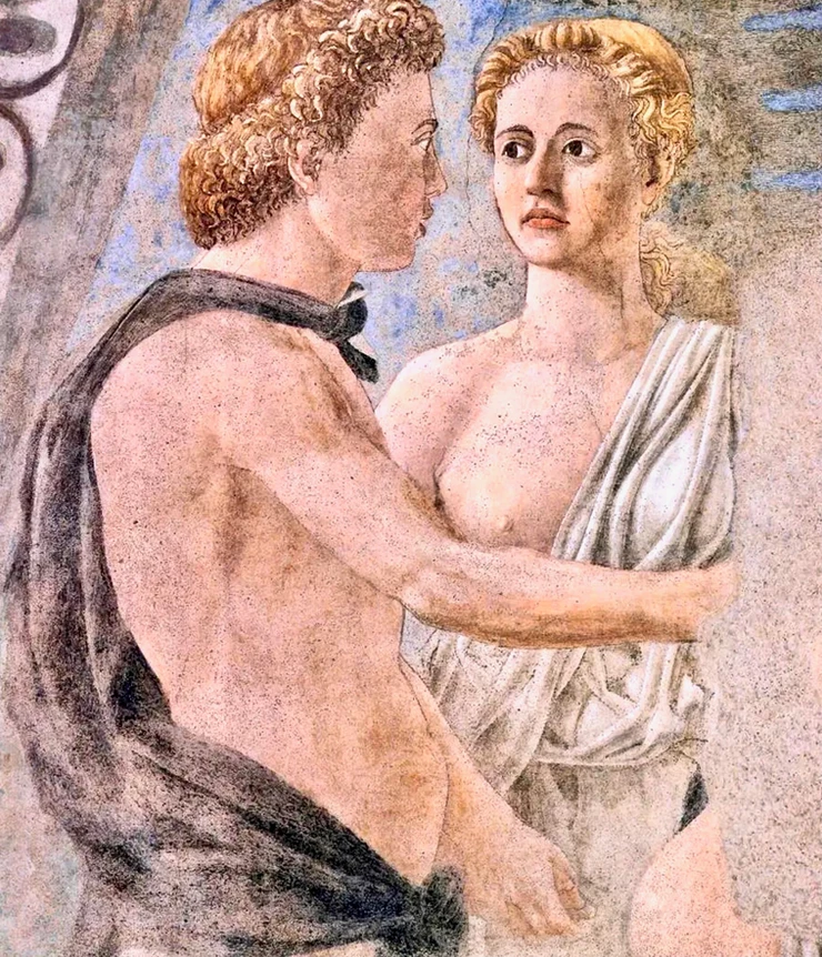 Seth Meets the Archangel, scene form Piero della Francesca's The Legend of the True Cross